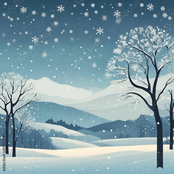 Fototapeta 겨울배경