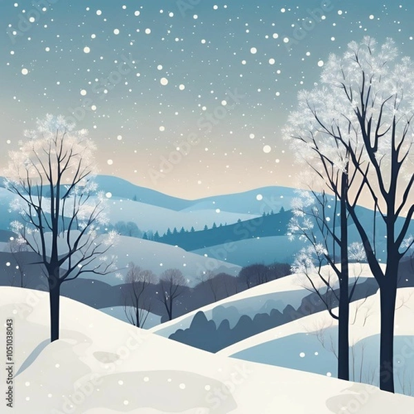 Fototapeta 겨울배경