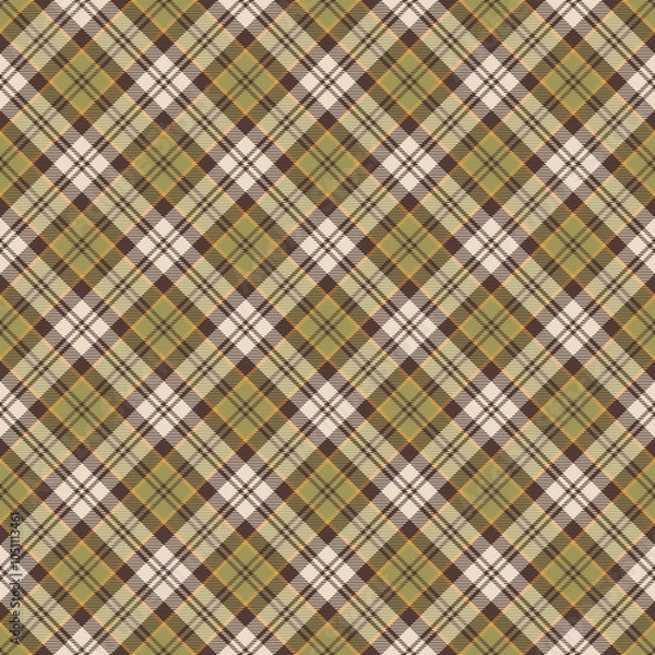 Fototapeta Plant Lady Plaid Check Seamless Pattern - Cute plaid check repeating pattern design