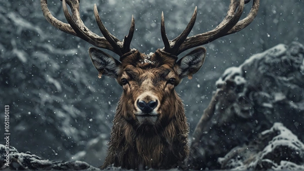 Obraz deer in the woods