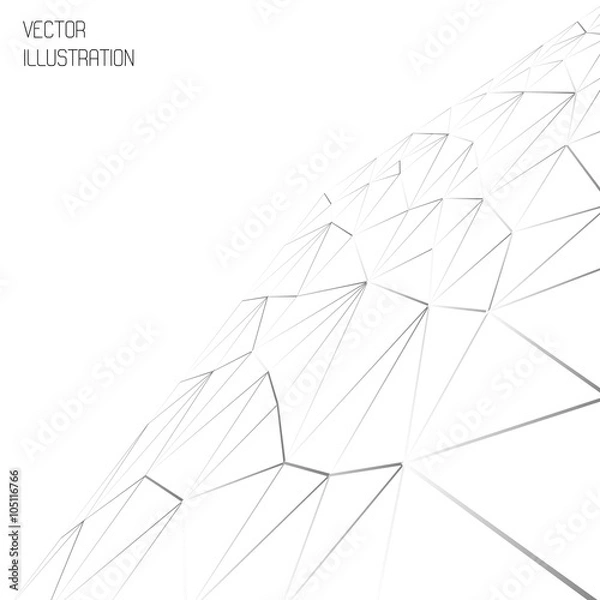 Obraz Abstract template background with triangle shapes