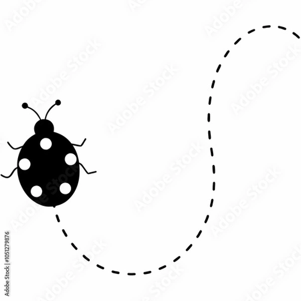 Obraz ladybug on white background