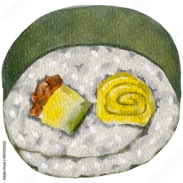 Obraz Sushi egg roll