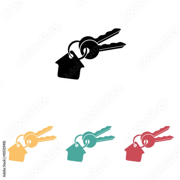 Obraz key  house  icon