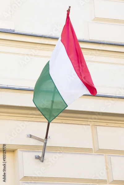 Obraz Hungarian flag close up