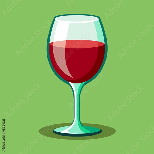 Obraz glass of red wine
