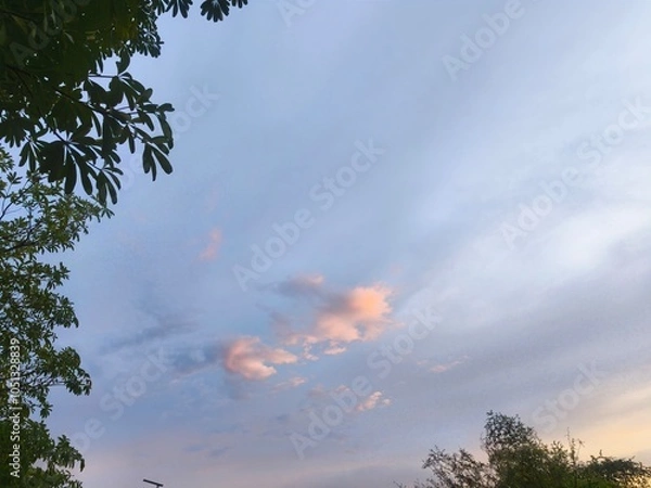 Fototapeta sun and clouds