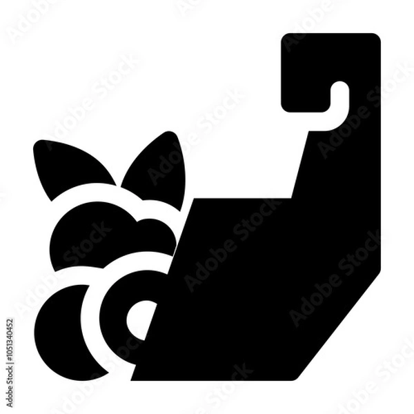 Obraz Cornucopia Glyph Icon Vector