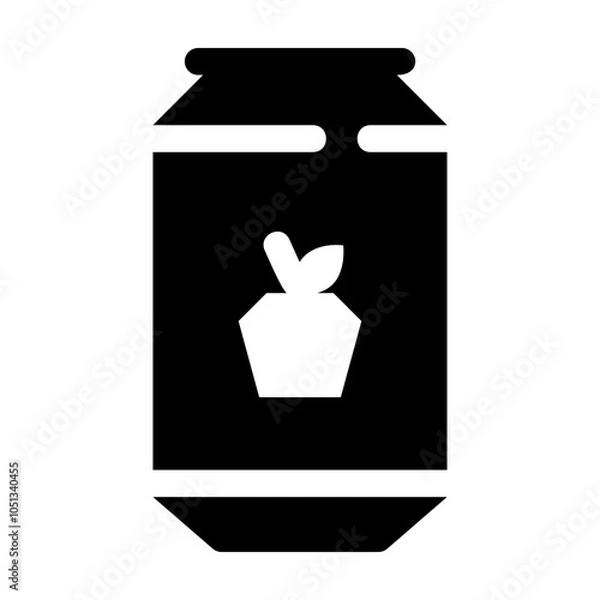 Obraz Cider Glyph Icon Vector