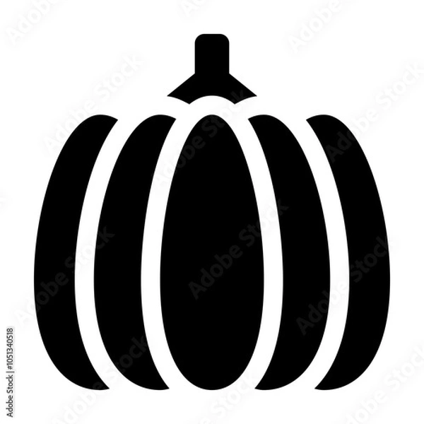 Obraz Pumpkin Glyph Icon Vector