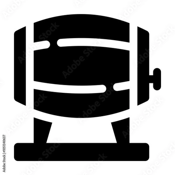 Obraz Barrel Glyph Icon Vector