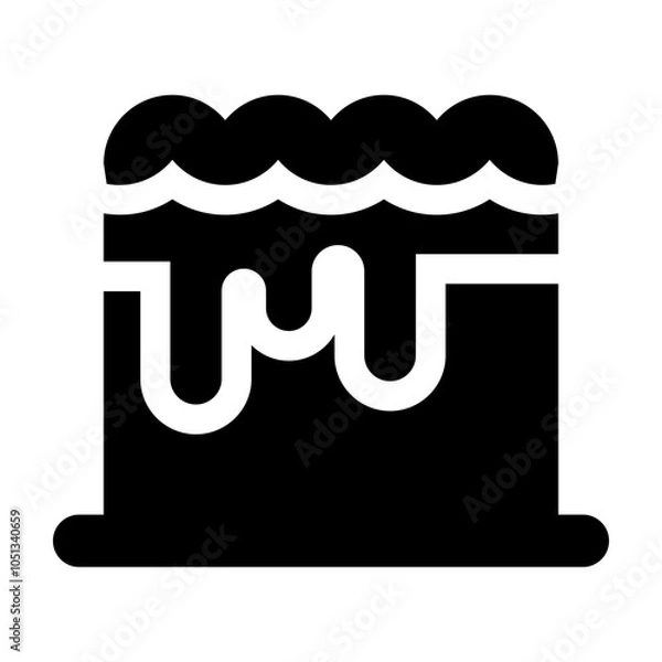 Obraz Cake Glyph Icon Vector