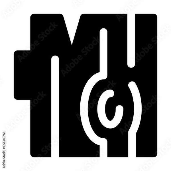 Obraz Firewood Glyph Icon Vector