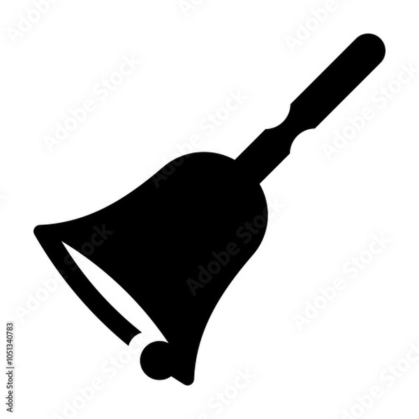 Obraz Bell Glyph Icon Vector