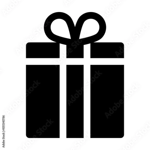 Obraz Present Glyph Icon Vector