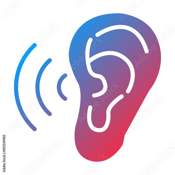 Obraz Hearing Icon Style