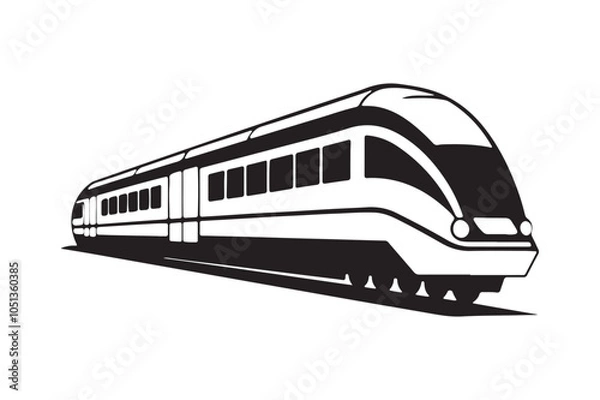 Fototapeta  Metro Rail Silhouette bundle,  High-Quality Metro Rail silhouette vector 