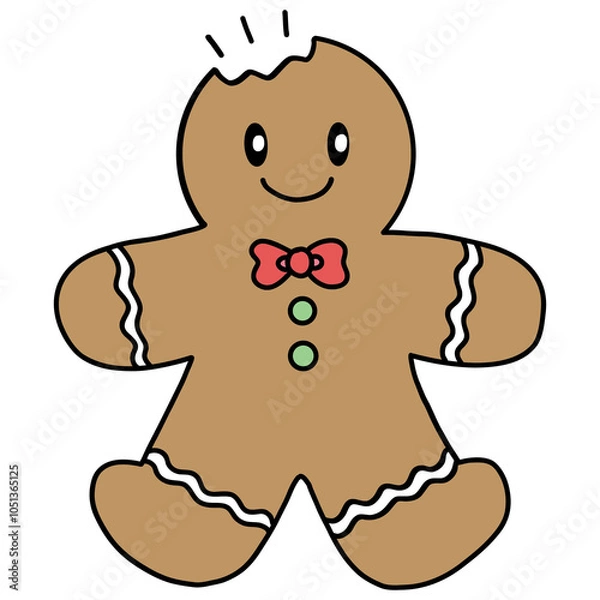 Fototapeta Ginger bread in chrismas theme