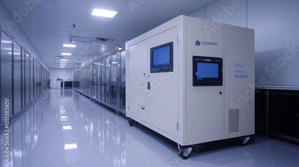 Fototapeta Andrology lab with power preservation and lighting systems