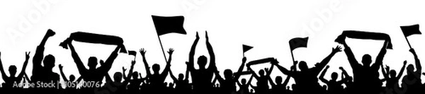 Obraz Fani piłki nożnej