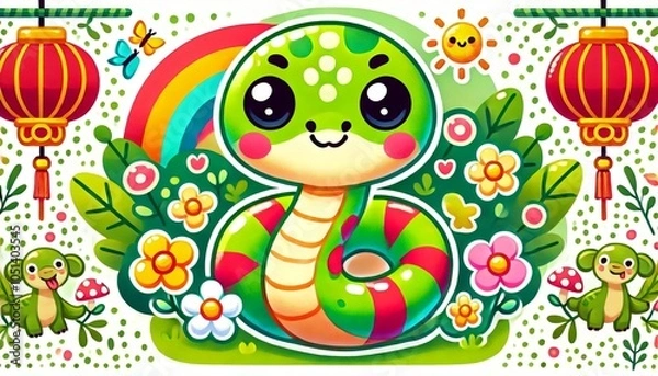 Fototapeta 아기 뱀