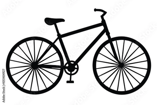 Obraz bicycle vector silhouette illustration