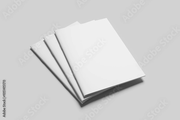 Obraz Blank magazine brochure mockup - 3D Rendering
