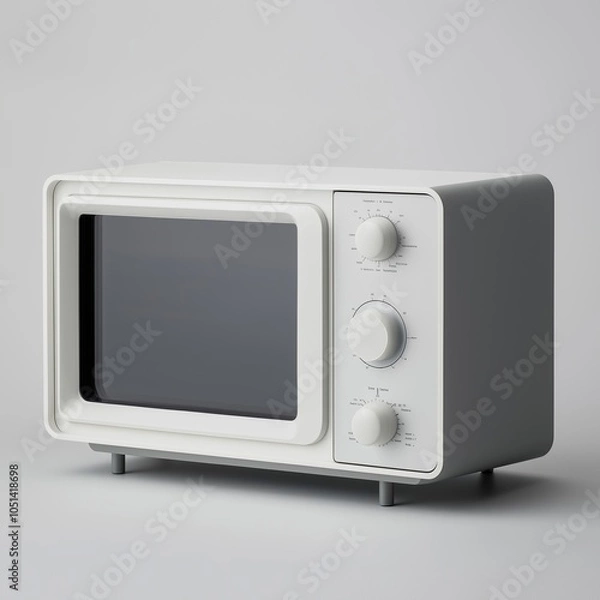 Fototapeta Minimalist Microwave Design by Dieter Rams with Timeless Simplicity