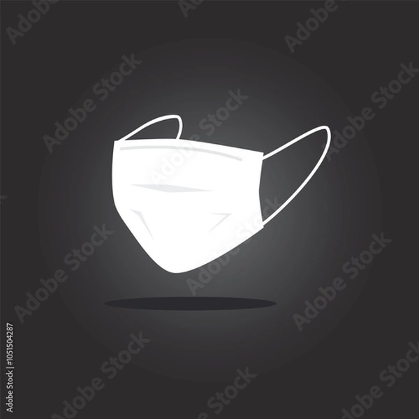 Obraz White Masker Icon Vector Illustration