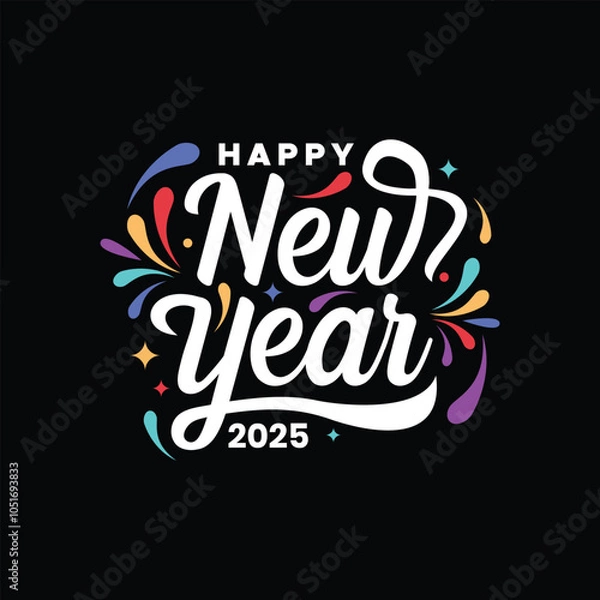 Fototapeta Happy 2024 New Year Vector Design. Happy 2024 New Year Vector Design