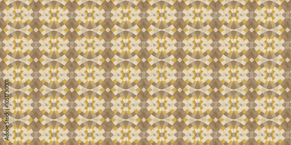 Fototapeta Desert Mirage Mosaic. Geometric Pattern