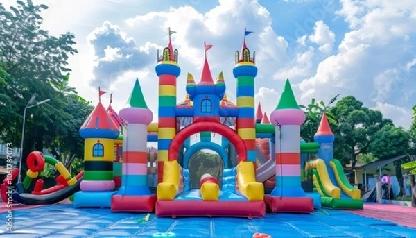 Obraz Wahana Permainan Anak: Balloons Palace and Inflatable Fun in Duri, Indonesia