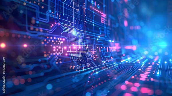 Fototapeta technology banner