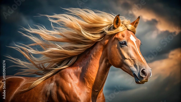 Obraz Pony with a fluffy forelock and soft ears