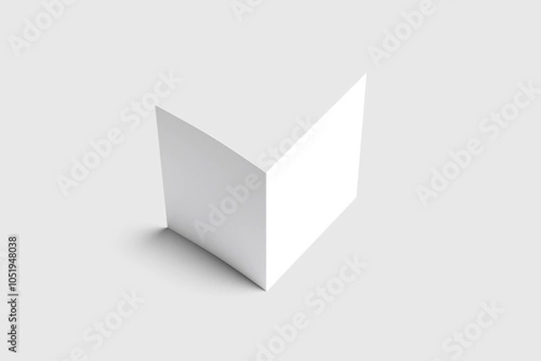 Fototapeta A4 Bifold Brochure Blank Background