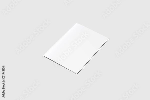 Fototapeta A4 Bifold Brochure Blank Background