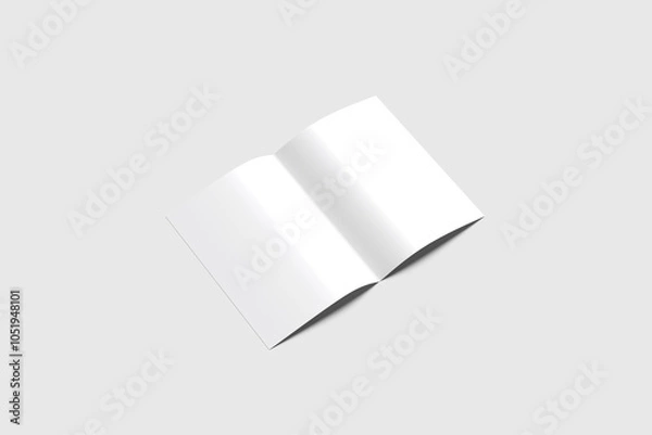 Fototapeta A4 Bifold Brochure Blank Background