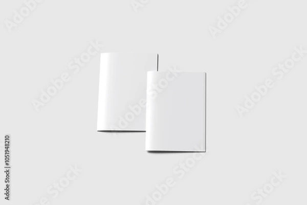 Fototapeta A4 Bifold Brochure Blank Background