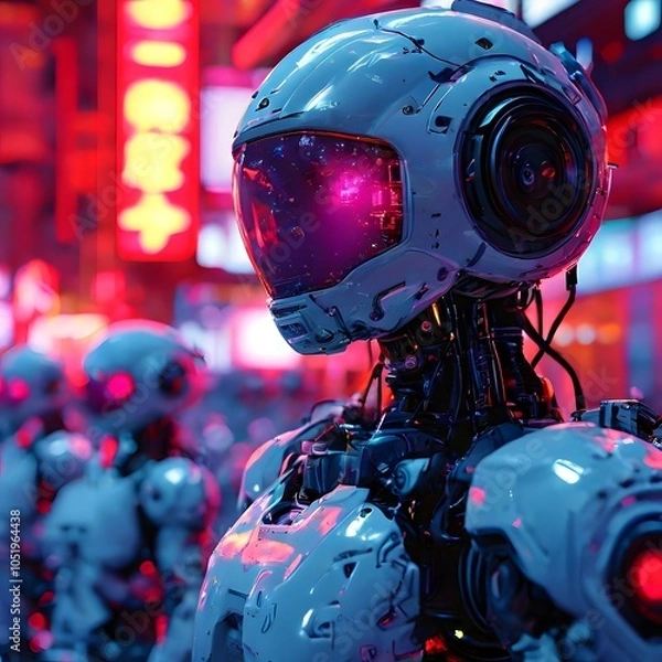 Obraz artificial intelligence concept design with futuristic look