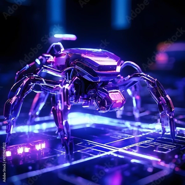 Obraz artificial intelligence concept design with futuristic look