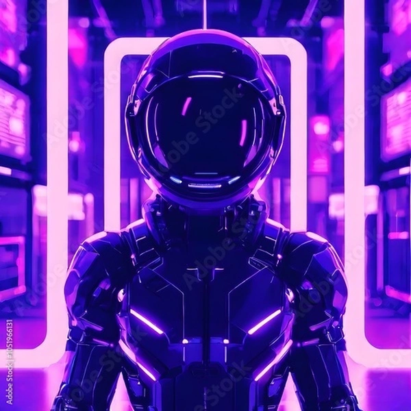 Obraz artificial intelligence concept design with futuristic look