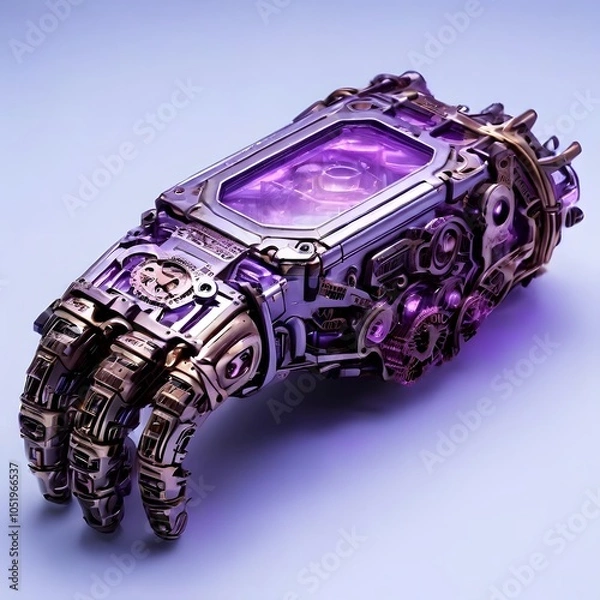 Obraz artificial intelligence concept design with futuristic look