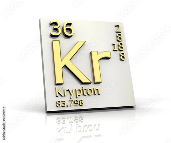 Obraz Krypton form Periodic Table of Elements