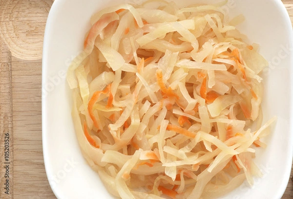 Fototapeta Sauerkraut. Top view