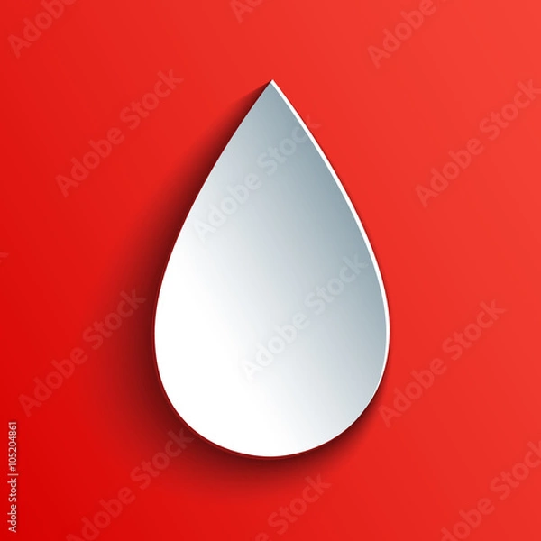 Obraz Blood drop icon.