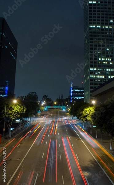 Obraz downtown la- tail lights