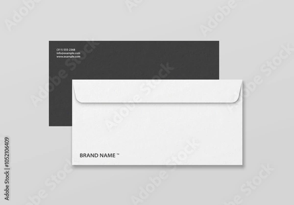 Fototapeta Top View Envelope Mockup