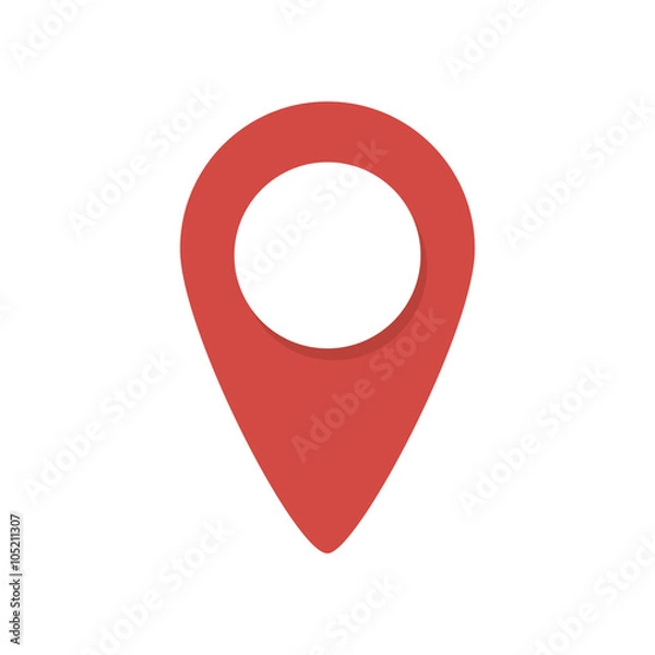 Fototapeta Map a contact card for the color of the label location