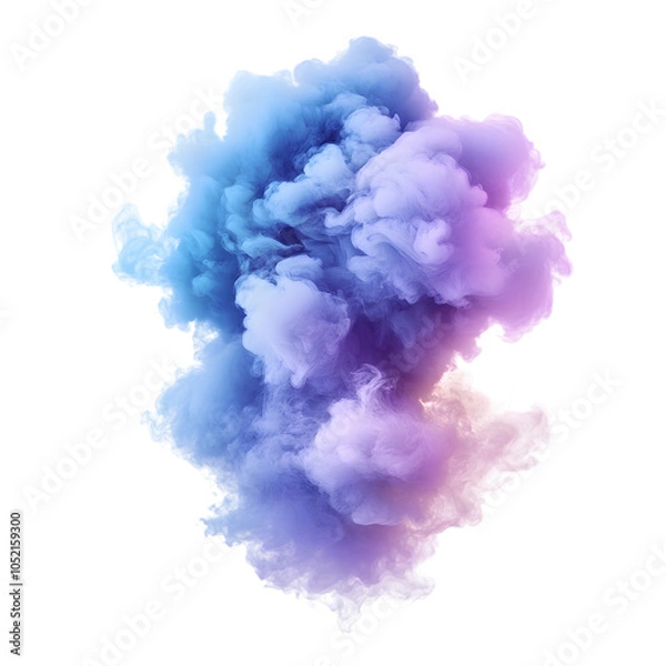 Fototapeta The effect of fog on a black background. Smoke texture