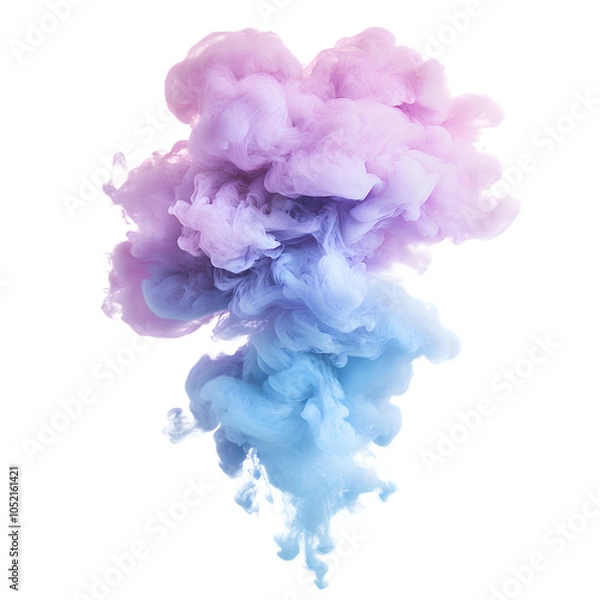 Fototapeta The effect of fog on a black background. Smoke texture